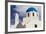 Blue Roofed Churches and Homes are Everywhere on the Island. Santorini. Greece-Tom Norring-Framed Photographic Print