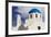 Blue Roofed Churches and Homes are Everywhere on the Island. Santorini. Greece-Tom Norring-Framed Photographic Print