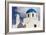 Blue Roofed Churches and Homes are Everywhere on the Island. Santorini. Greece-Tom Norring-Framed Photographic Print