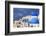 Blue Roofed Churches, Cities Embrace the Steep Mountain Sides, Santorini, Greece-Tom Norring-Framed Photographic Print