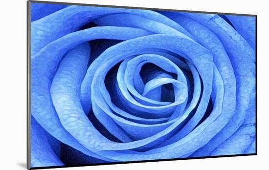 Blue Rose-Stephen Lebovits-Mounted Giclee Print