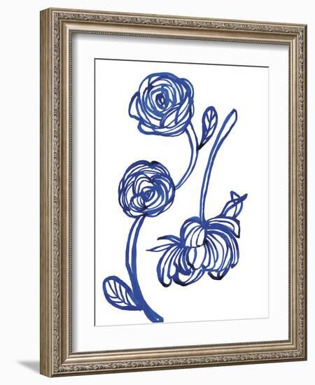 Blue Rose-Paula Mills-Framed Giclee Print