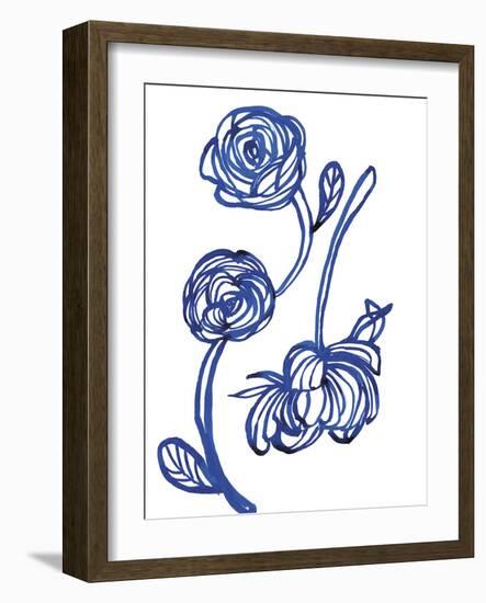 Blue Rose-Paula Mills-Framed Giclee Print