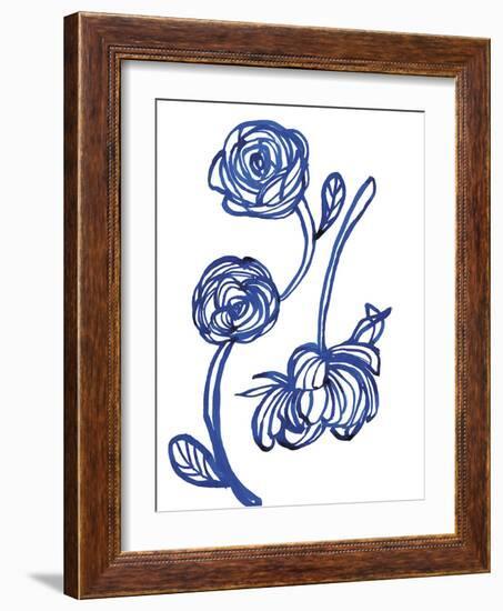 Blue Rose-Paula Mills-Framed Giclee Print