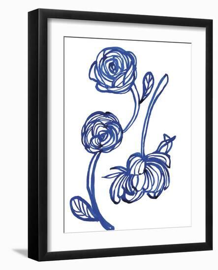 Blue Rose-Paula Mills-Framed Giclee Print