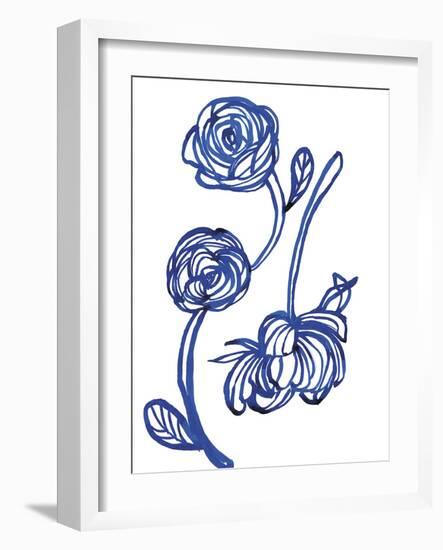 Blue Rose-Paula Mills-Framed Giclee Print