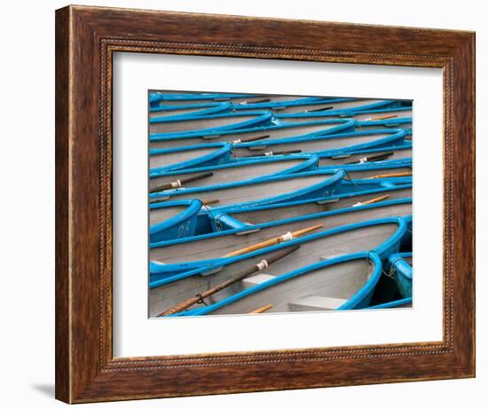 Blue Rowboats-Art Wolfe-Framed Photographic Print