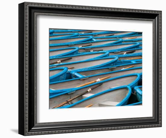 Blue Rowboats-Art Wolfe-Framed Photographic Print