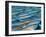 Blue Rowboats-Art Wolfe-Framed Photographic Print