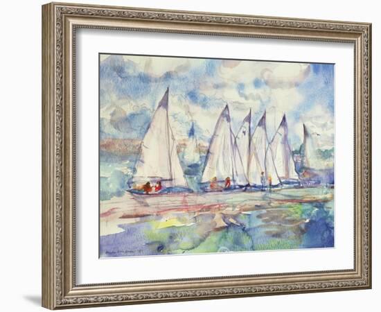 Blue Sailboats, 1989-Brenda Brin Booker-Framed Giclee Print