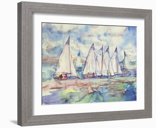 Blue Sailboats, 1989-Brenda Brin Booker-Framed Giclee Print