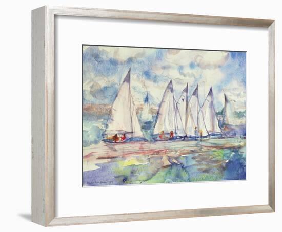 Blue Sailboats, 1989-Brenda Brin Booker-Framed Giclee Print