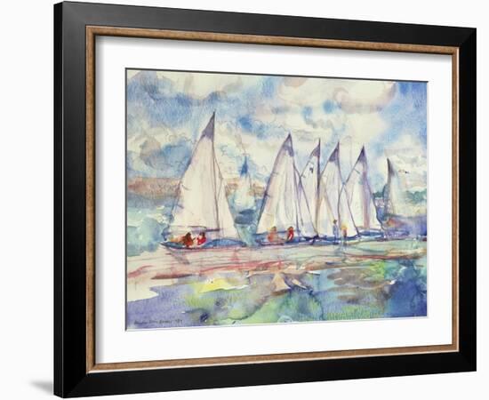 Blue Sailboats, 1989-Brenda Brin Booker-Framed Giclee Print