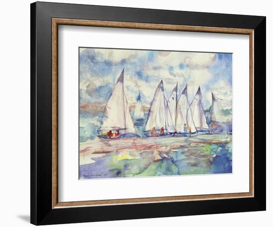 Blue Sailboats, 1989-Brenda Brin Booker-Framed Giclee Print