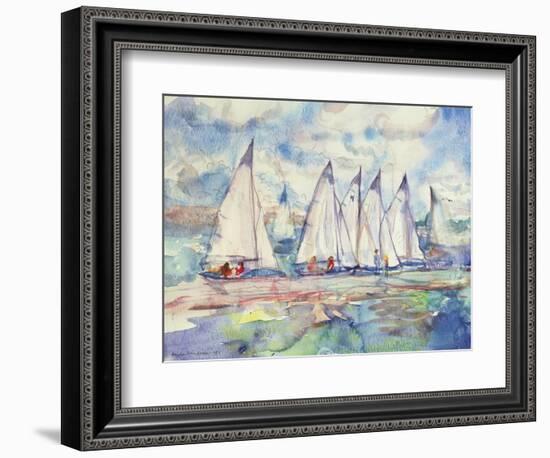 Blue Sailboats, 1989-Brenda Brin Booker-Framed Giclee Print