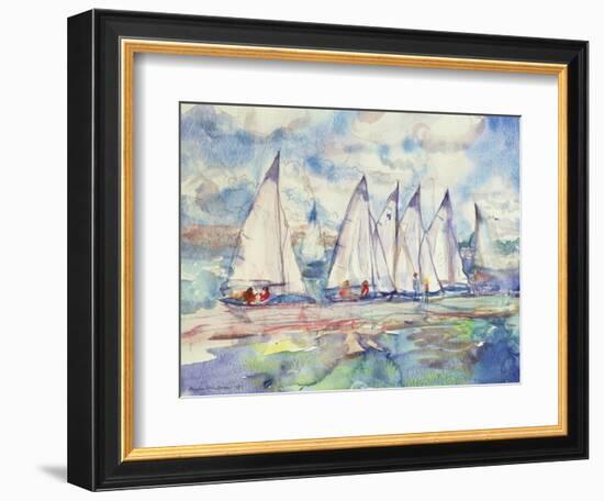 Blue Sailboats, 1989-Brenda Brin Booker-Framed Giclee Print