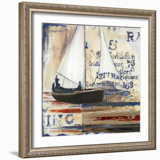 Blue Sailing Race I-Patricia Pinto-Framed Art Print