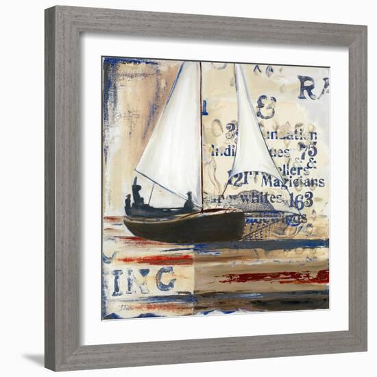 Blue Sailing Race I-Patricia Pinto-Framed Art Print