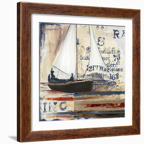 Blue Sailing Race I-Patricia Pinto-Framed Art Print