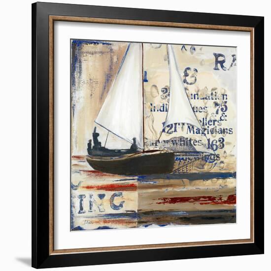 Blue Sailing Race I-Patricia Pinto-Framed Art Print