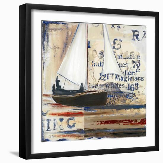 Blue Sailing Race I-Patricia Pinto-Framed Art Print