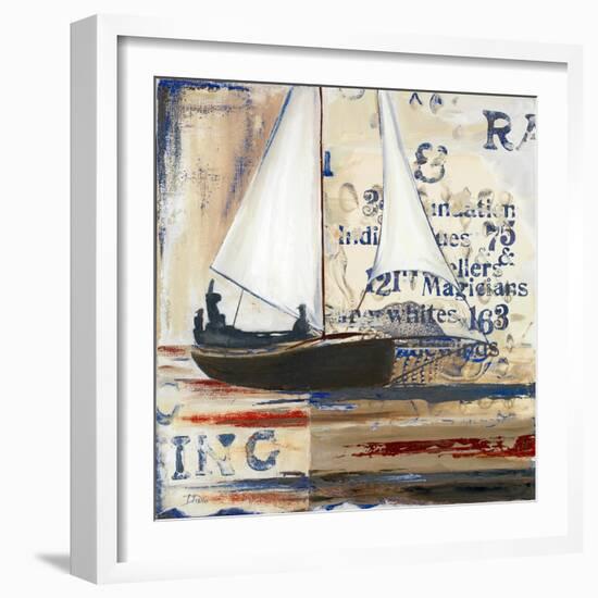 Blue Sailing Race I-Patricia Pinto-Framed Art Print