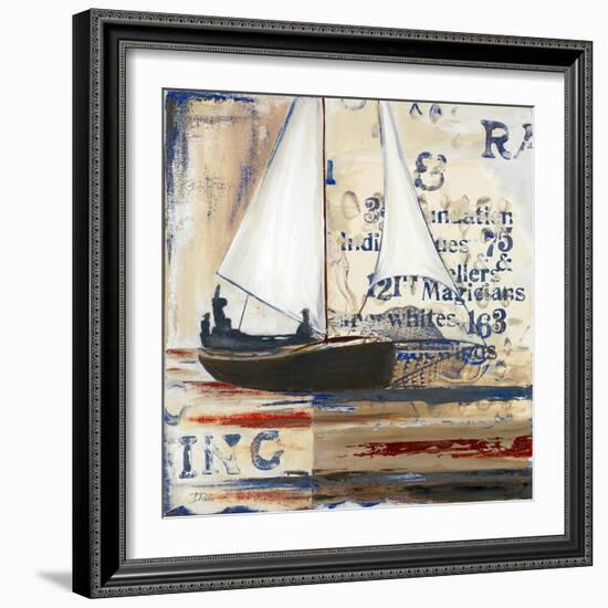 Blue Sailing Race I-Patricia Pinto-Framed Art Print