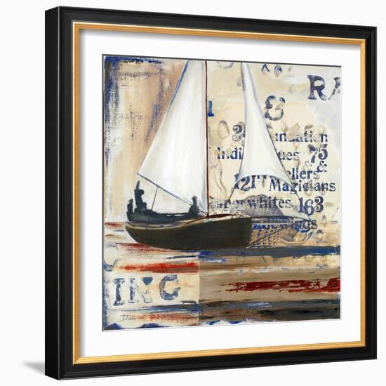 Blue Sailing Race I-Patricia Pinto-Framed Art Print