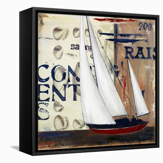 Blue Sailing Race II-Patricia Pinto-Framed Stretched Canvas