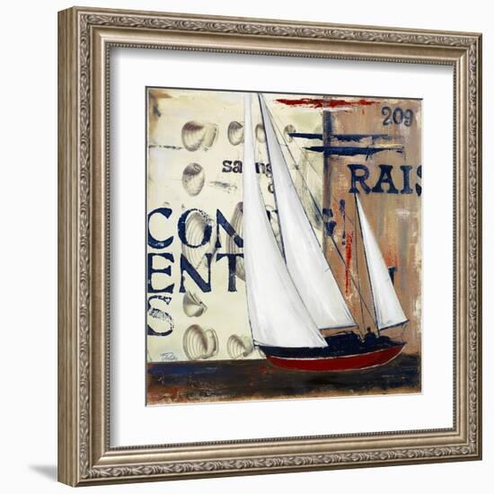 Blue Sailing Race II-Patricia Pinto-Framed Art Print