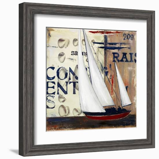 Blue Sailing Race II-Patricia Pinto-Framed Art Print