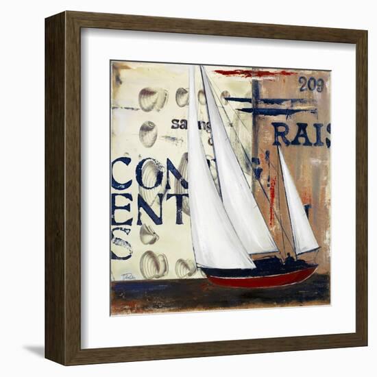 Blue Sailing Race II-Patricia Pinto-Framed Art Print