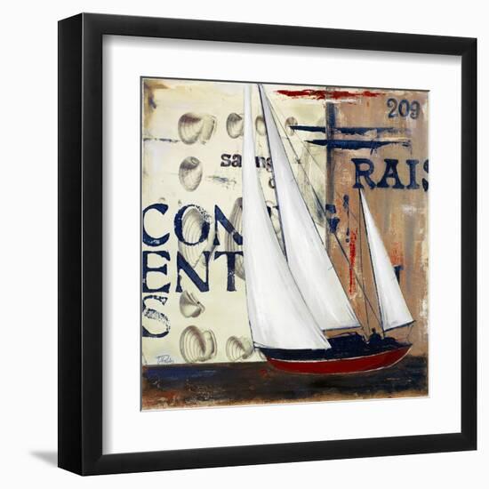 Blue Sailing Race II-Patricia Pinto-Framed Art Print