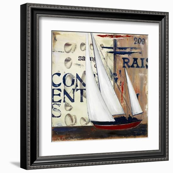 Blue Sailing Race II-Patricia Pinto-Framed Art Print