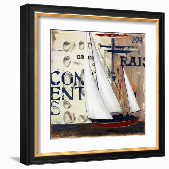 Blue Sailing Race II-Patricia Pinto-Framed Art Print