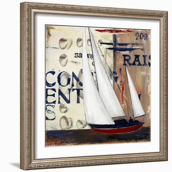 Blue Sailing Race II-Patricia Pinto-Framed Art Print