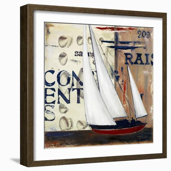 Blue Sailing Race II-Patricia Pinto-Framed Art Print