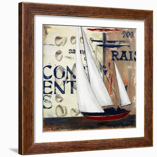 Blue Sailing Race II-Patricia Pinto-Framed Art Print