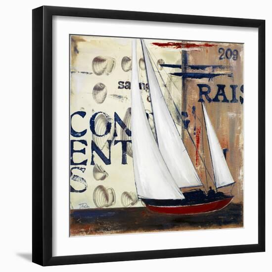 Blue Sailing Race II-Patricia Pinto-Framed Art Print