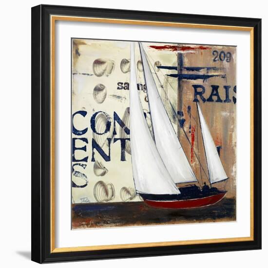 Blue Sailing Race II-Patricia Pinto-Framed Art Print