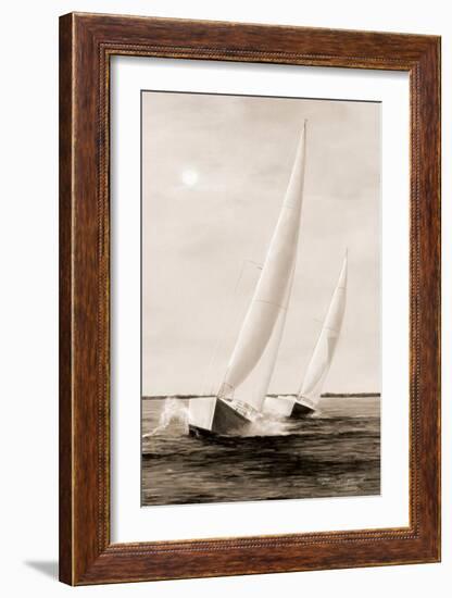 Blue Sails-Diane Romanello-Framed Art Print