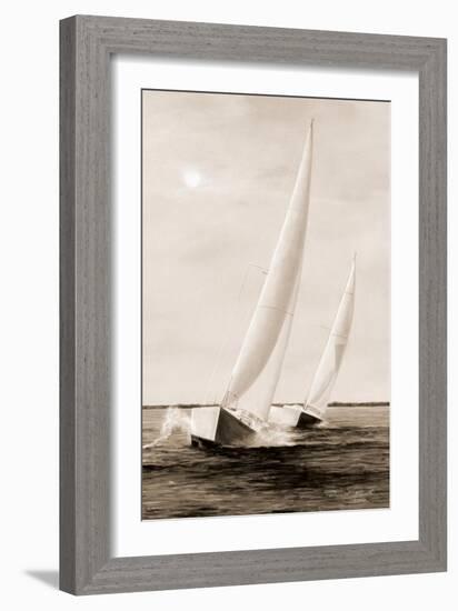 Blue Sails-Diane Romanello-Framed Art Print