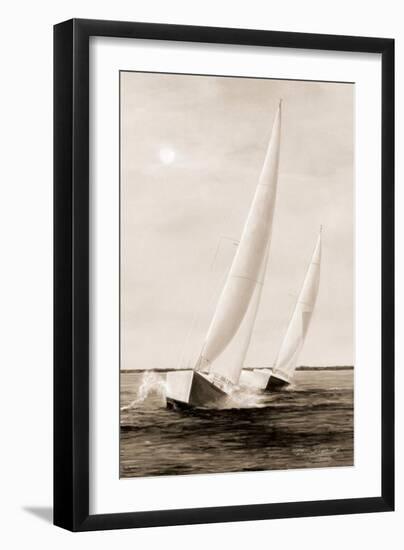 Blue Sails-Diane Romanello-Framed Art Print