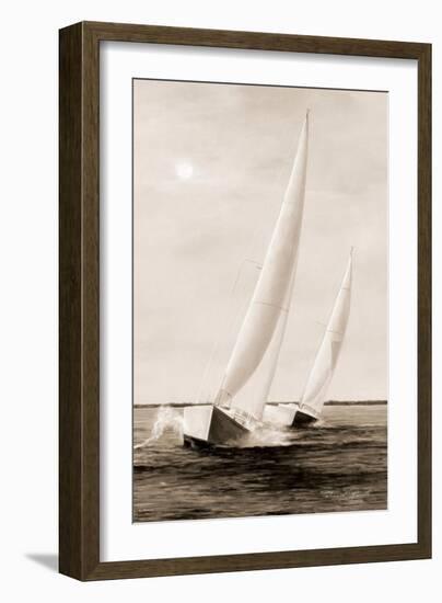 Blue Sails-Diane Romanello-Framed Art Print