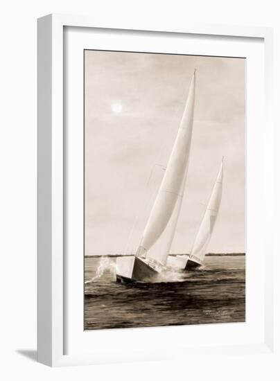 Blue Sails-Diane Romanello-Framed Art Print