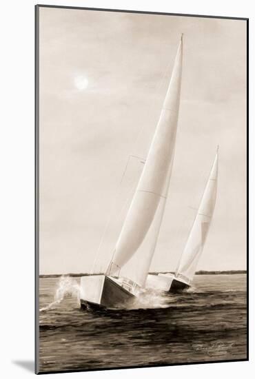 Blue Sails-Diane Romanello-Mounted Art Print