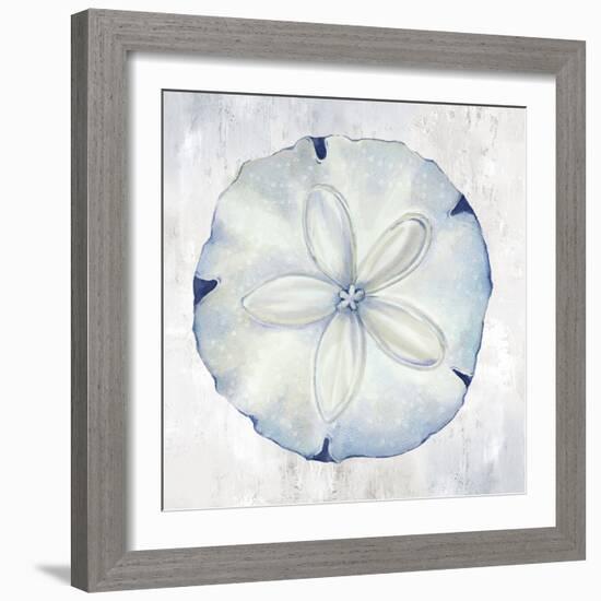 Blue Sand Dollar-Eli Jones-Framed Art Print