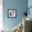Blue Santorini II-null-Framed Premium Giclee Print displayed on a wall