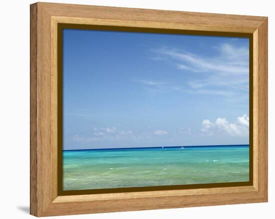 Blue Sea and Sky, Cancun, Mexico-Angelo Cavalli-Framed Premier Image Canvas