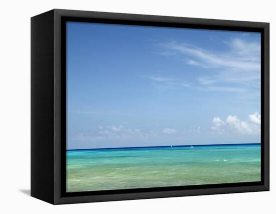 Blue Sea and Sky, Cancun, Mexico-Angelo Cavalli-Framed Premier Image Canvas